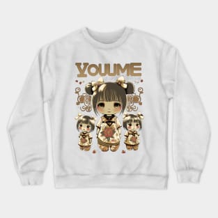 Oriental doll in spring outfit Crewneck Sweatshirt